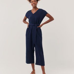 Pact - The Coastal Tie Waist Jumpsuit NWT